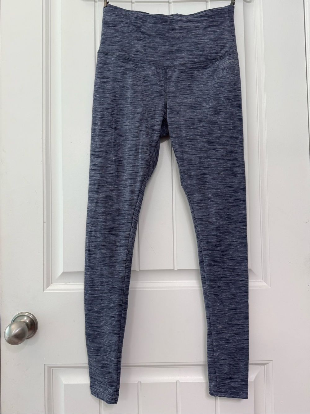 Jockey Women’s Performance Leggings Heathered Blue Athletic Yoga Pants